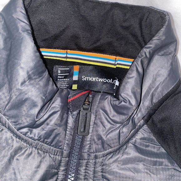 Smartwool Smartloft 120 Jacket Men Size Small Black Moisture‎ Wicking - Picture 4 of 11